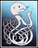Ferret Incorporated into Celtic Design 