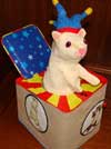 Albino Weasel in a Box